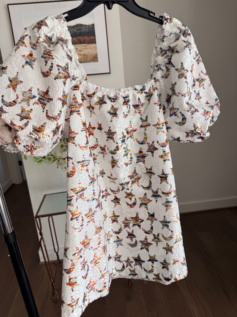 Moon and Stars Sequined Dress
